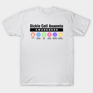 Sickle Cell - Disability Awareness Symptoms T-Shirt